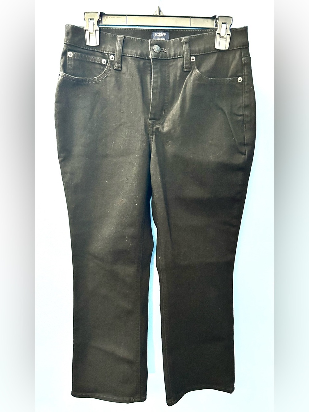 Women’s J Crew Mid Rise Flare Crop Jeans Size 28P